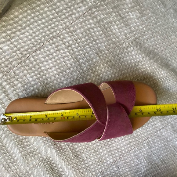 Mariella Pink Italian Suede Feel Slide On Summer Beach Sandals- Sz-9 - Picture 14 of 15